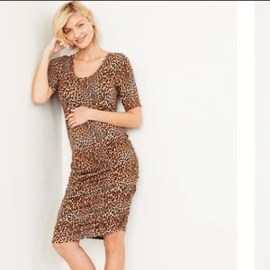 Motherhood maternity cheetah XL casual dress